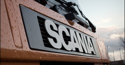 scania-logo on truck