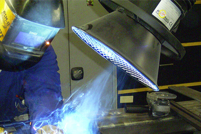 Metal tube extraction arm welding