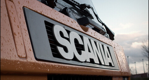 scania-logo on truck
