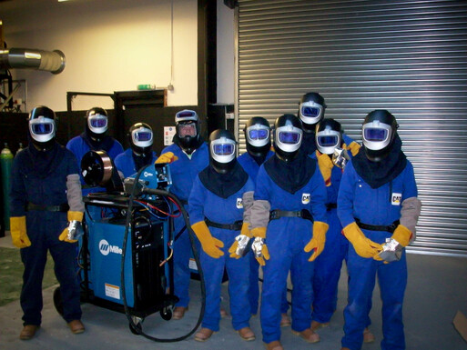 Estudiantes en The Welding Academy