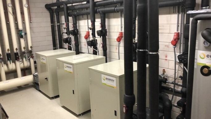 Heat pumps at our office in Alkmaar