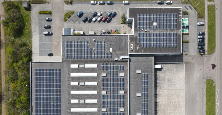 solar panels at plymovent head office