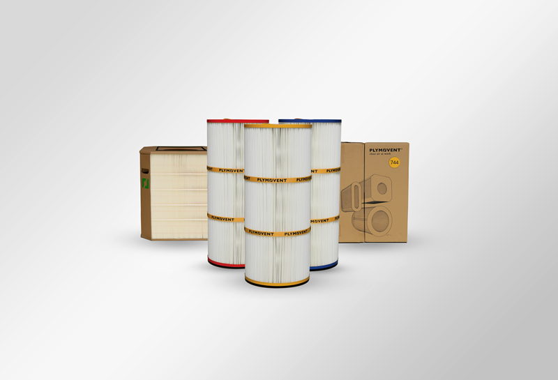 Plymovent filter cartridges for welding fume extractors