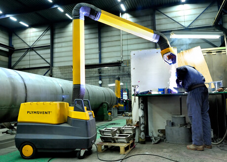 Mobile welding fume extractor MFD with UltraFlex arm