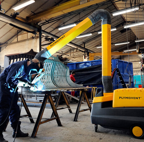 Welder using mobile filter MFD