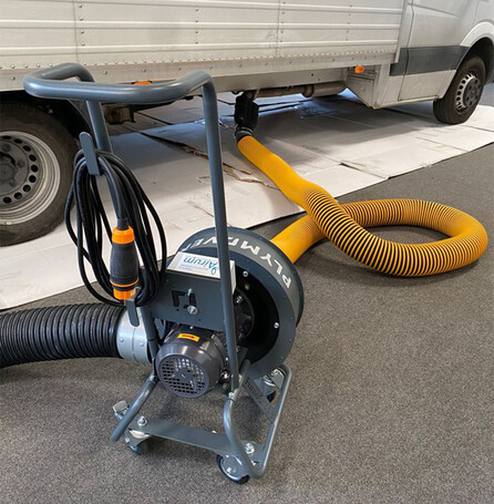 FumeCaddie mobile exhaust extractor