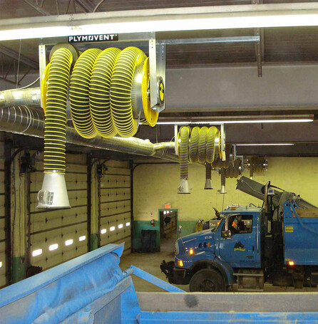 Spring-operated Extraction hose Reel (SER) - Hose reels & hose drops - Plymovent