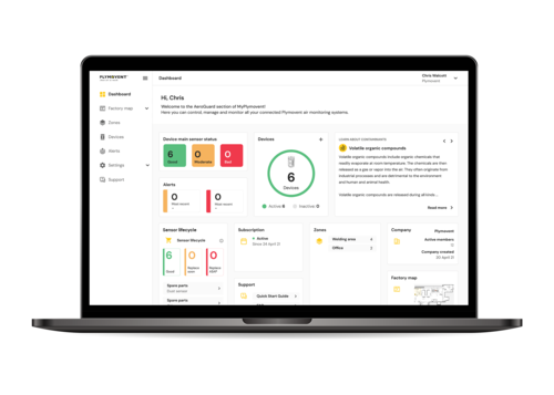 AeroGuard Portal - Dashboard Page