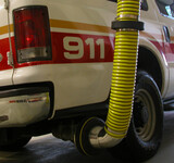 NY Fire Dept. ajoute un systeme d’extraction des gaz d’echappement de vehicules